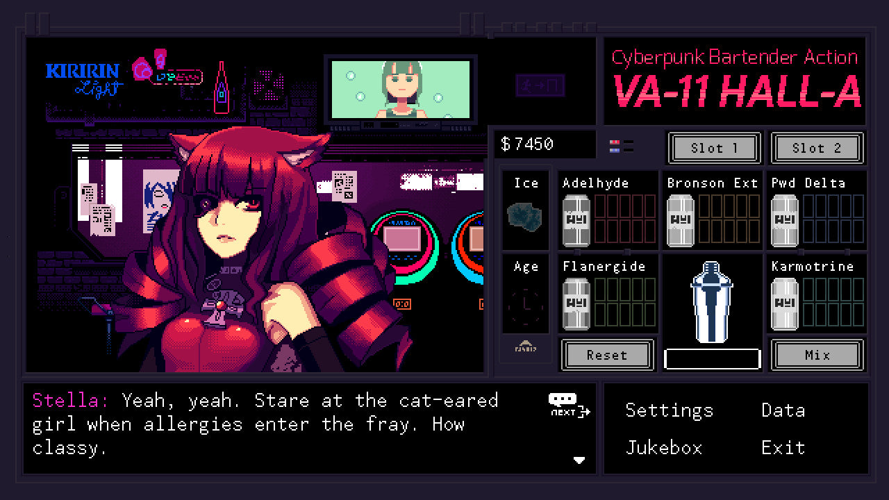 PS Vita - Cyberpunk Bartender VA-11 Hall-A