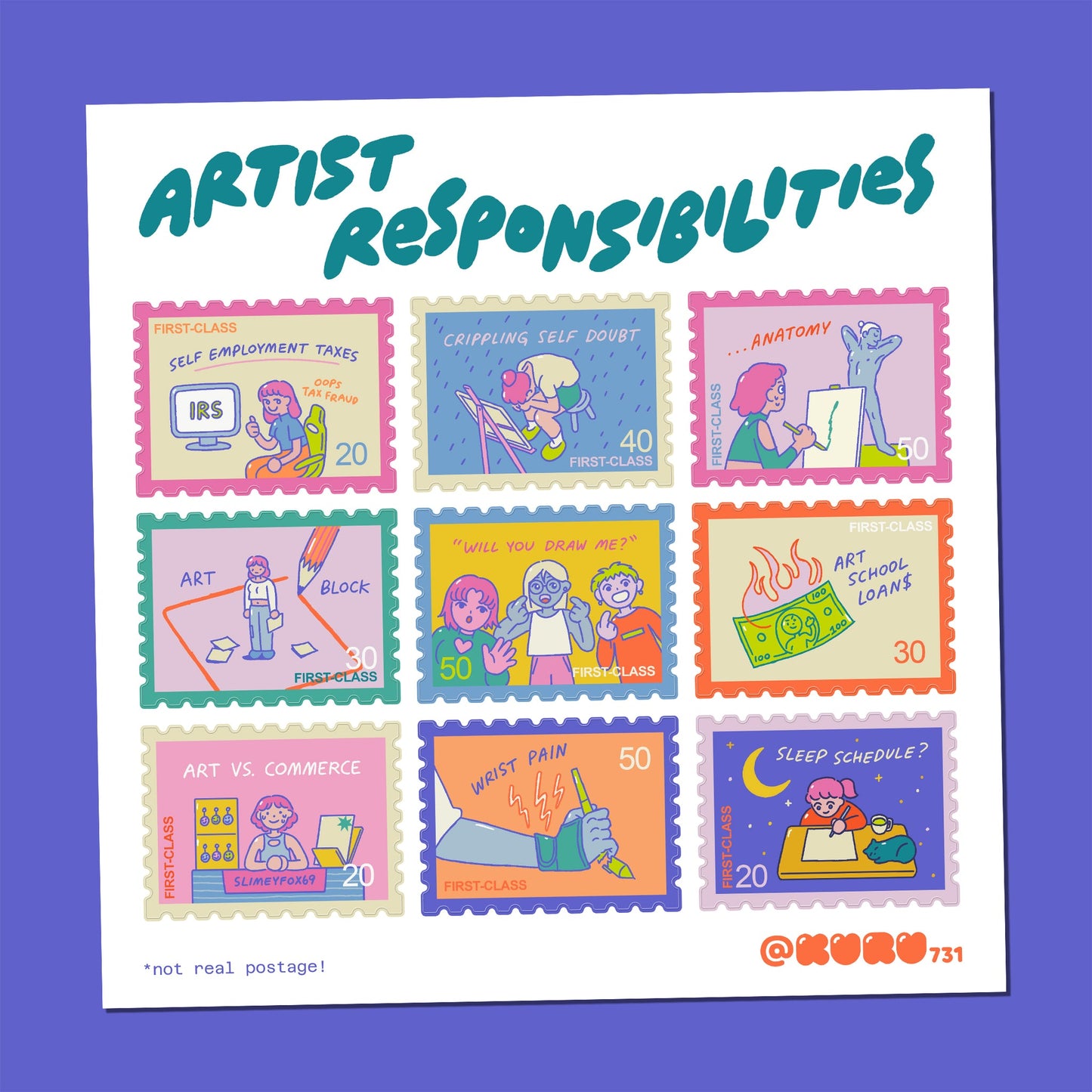 Kuru 731 - Stamp Sticker Collection