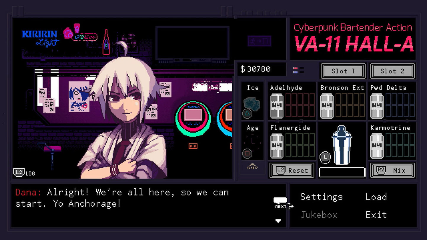 PS Vita - Cyberpunk Bartender VA-11 Hall-A