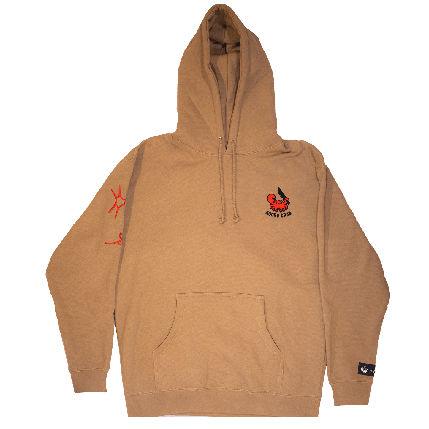 Aggro Crab "Be Kind" Beige Hoodie
