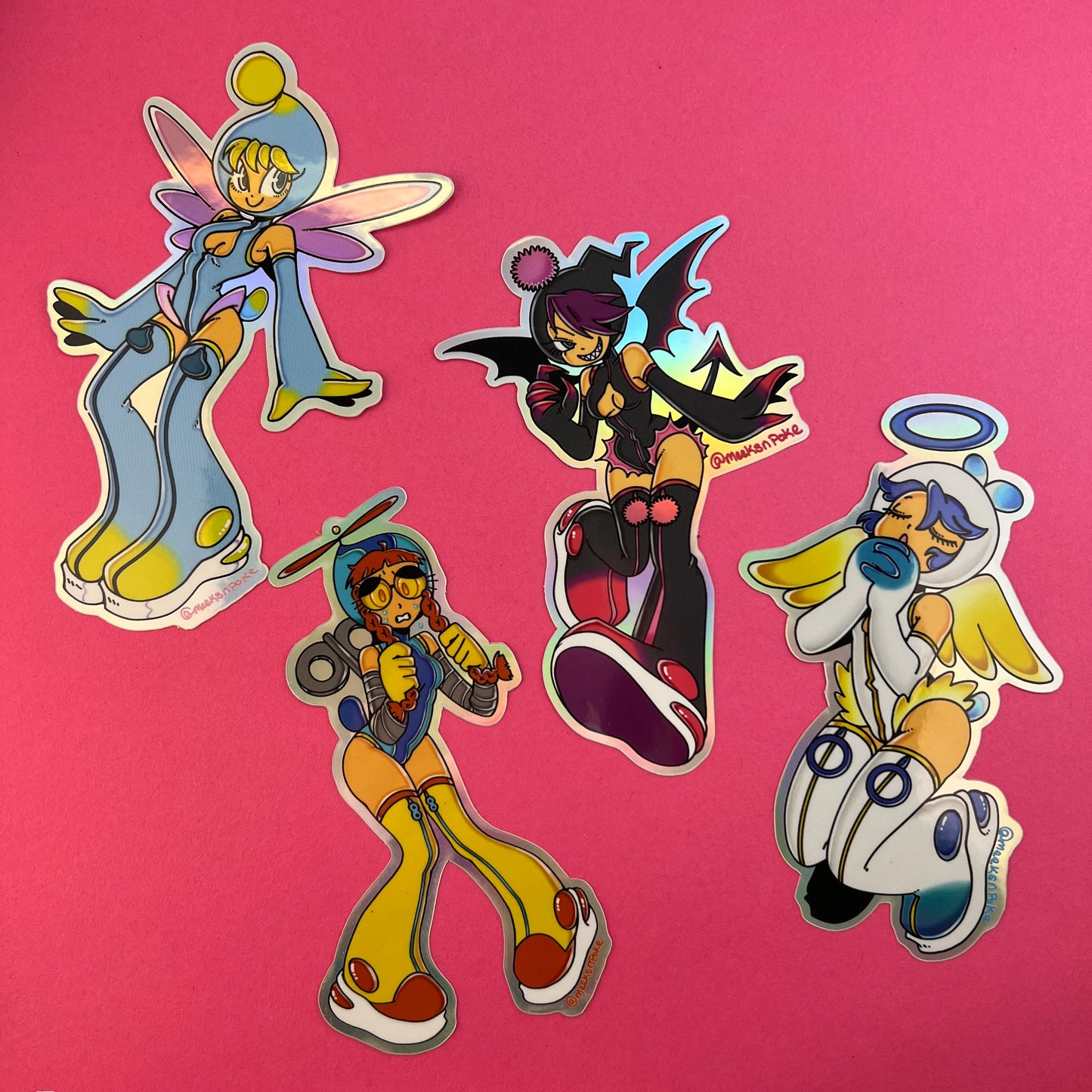 Meeks n Poke - Chaos Girls Sticker Collection