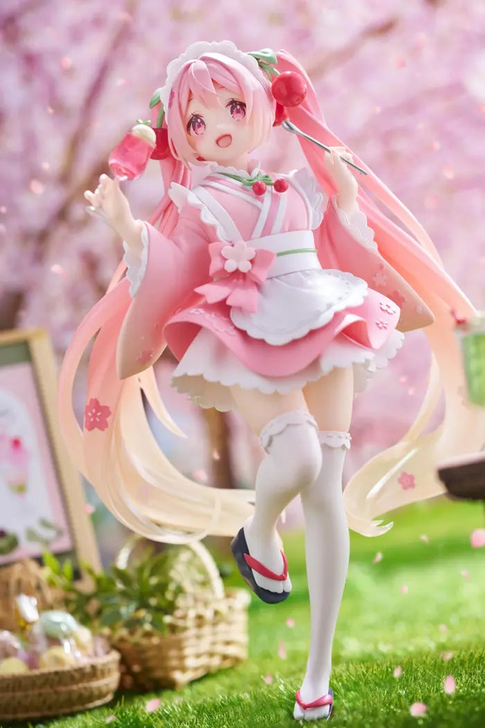 Taito - Sakura Miku ~Newly Written Japanese Style Cafe ver.~ Coreful Figure