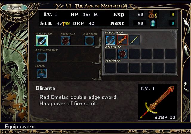 Ys: The Ark of Napishtim - PlayStation 2