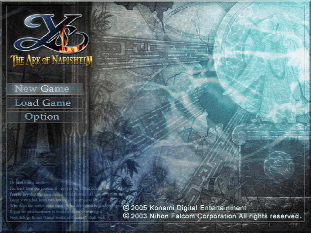 Ys: The Ark of Napishtim - PlayStation 2