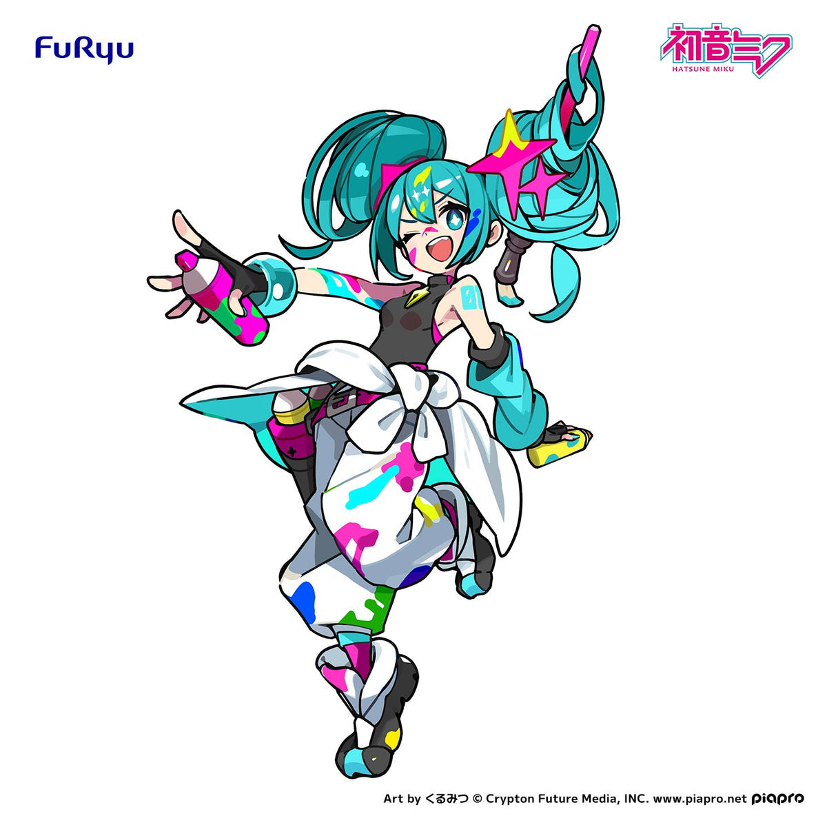 Furyu - Vocaloid Hatsune Miku ~Paint Girl~ Muchute Figure