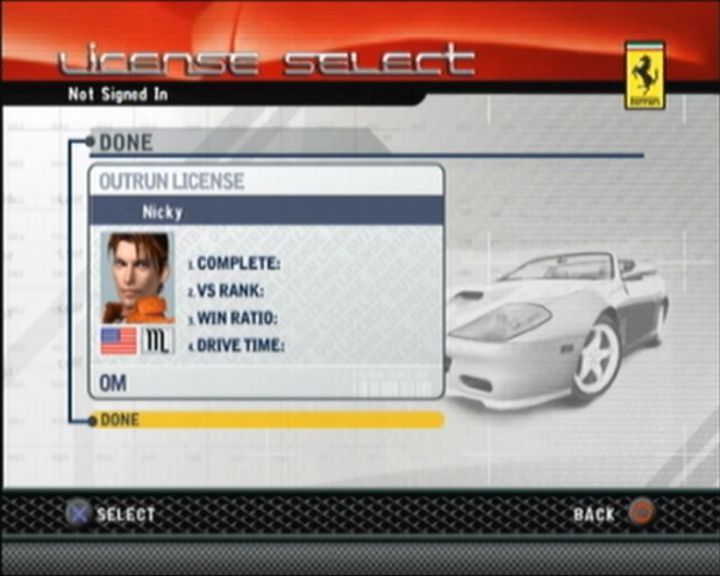 OutRun 2006: Coast 2 Coast - PS2