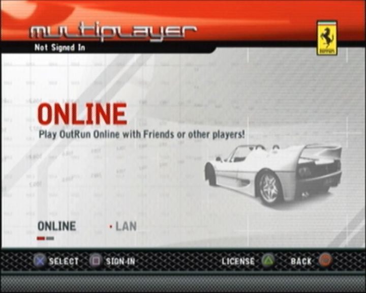 OutRun 2006: Coast 2 Coast - PS2