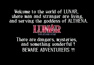 Lunar: The Silver Star - Sega CD