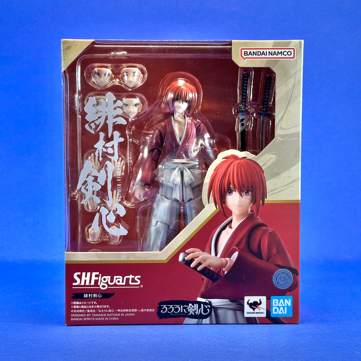 Bandai - S.H.Figuarts Rurouni Kenshin: Meiji Swordsman Romantic Story - Himura Kenshin Action Figure