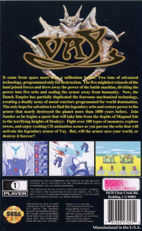 Vay - Sega CD