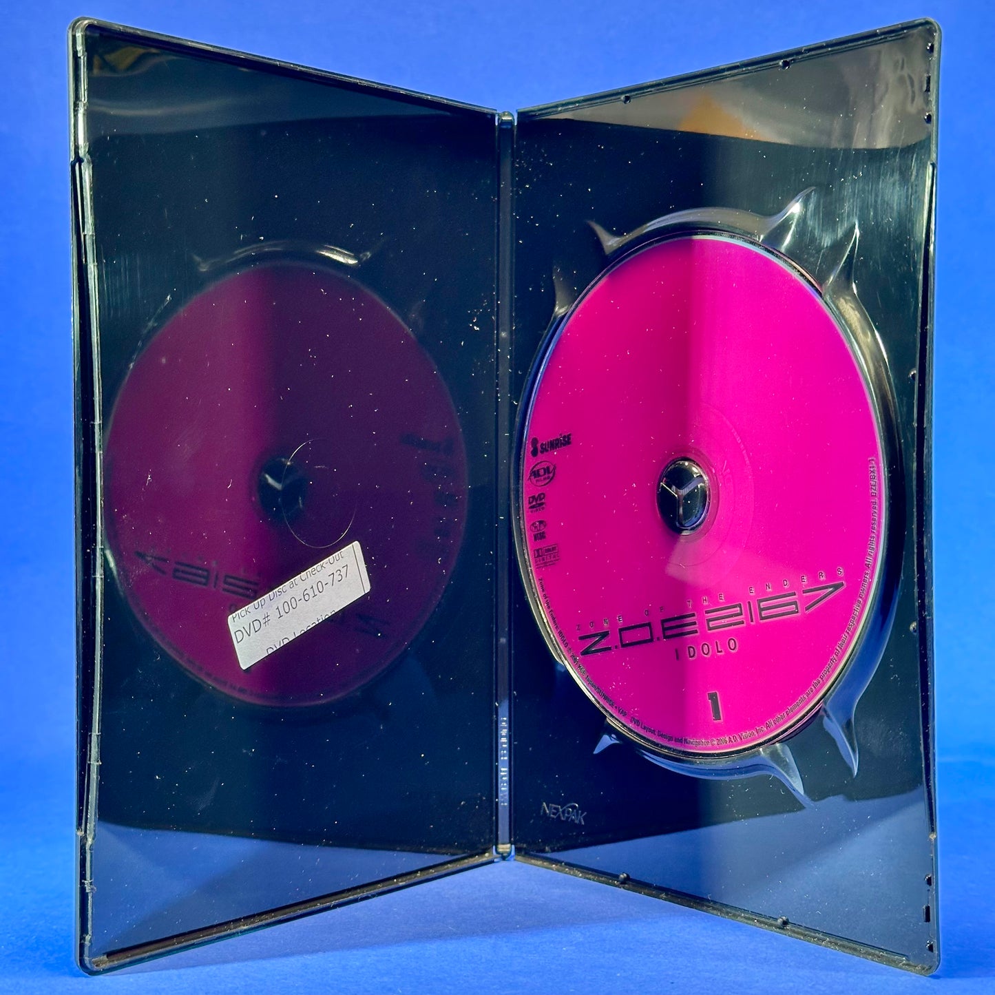 Z.O.E. Dolores, I DVD