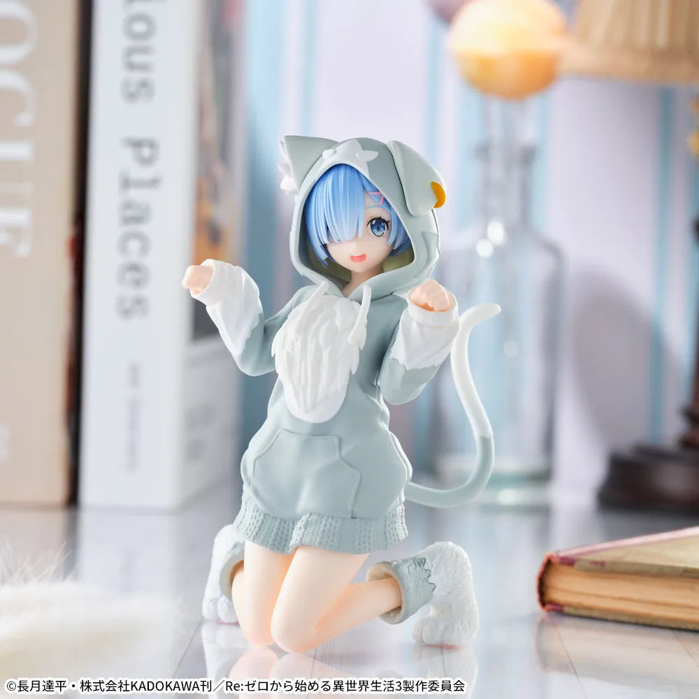 SEGA - Re:Zero -Starting Life in Another World- - Rem, Ram & Emilia ~MofuMofu Cat Pajama ver.~ Yumemirize Figure Set