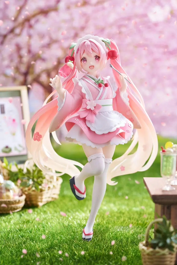 Taito - Sakura Miku ~Newly Written Japanese Style Cafe ver.~ Coreful Figure