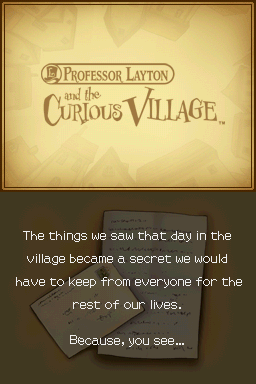 Professor Layton and the Curious Village - Nintendo DS
