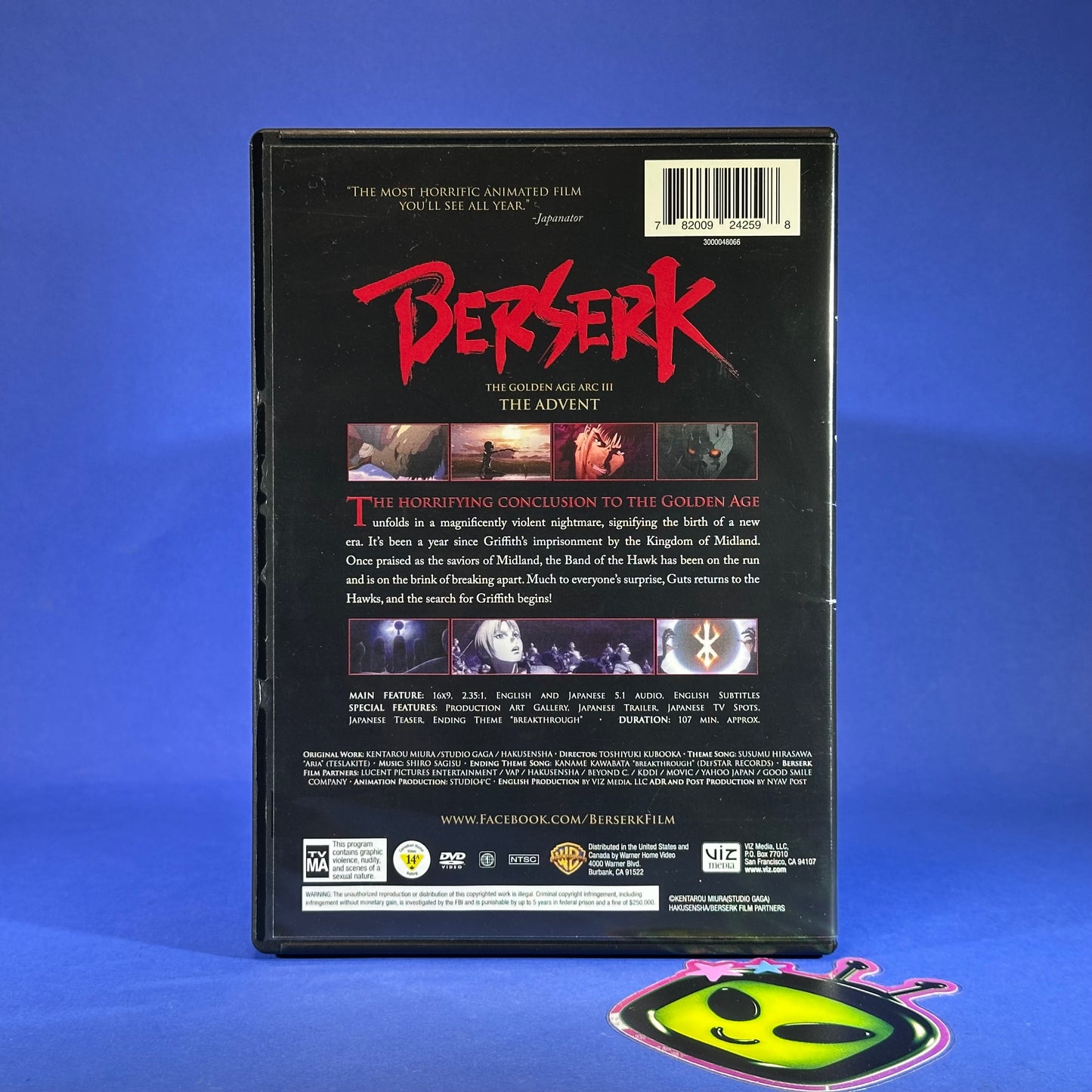 Berserk The Golden Age Arc Movies Blu-Ray/DVD