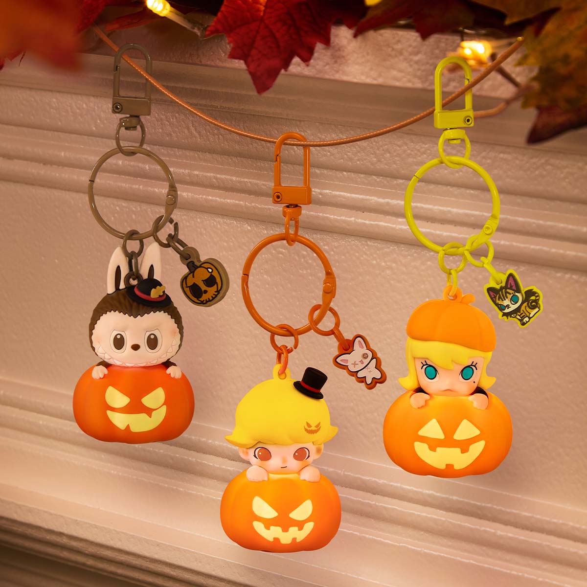 POP MART - The Monsters: Labubu Pumpkin Keychain
