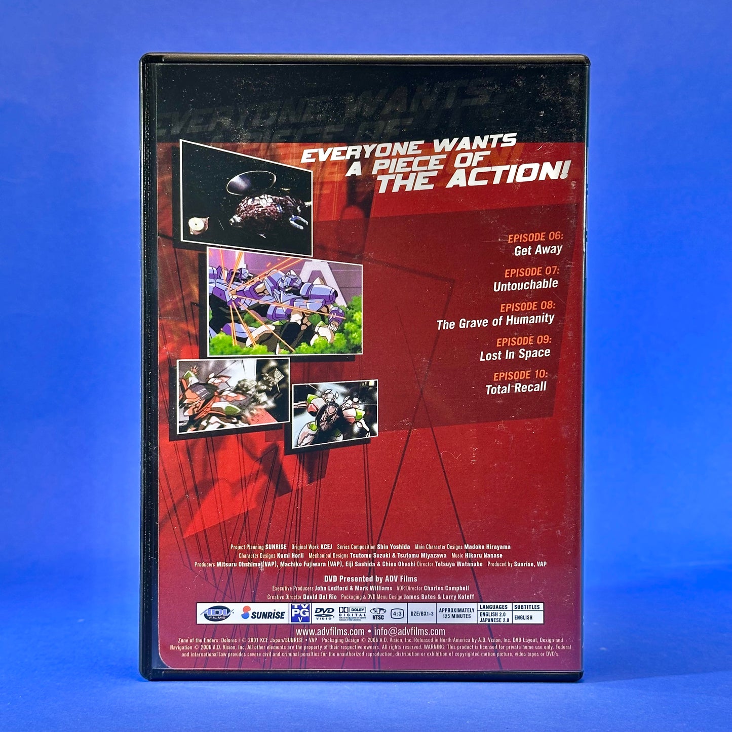 Z.O.E. Dolores, I DVD