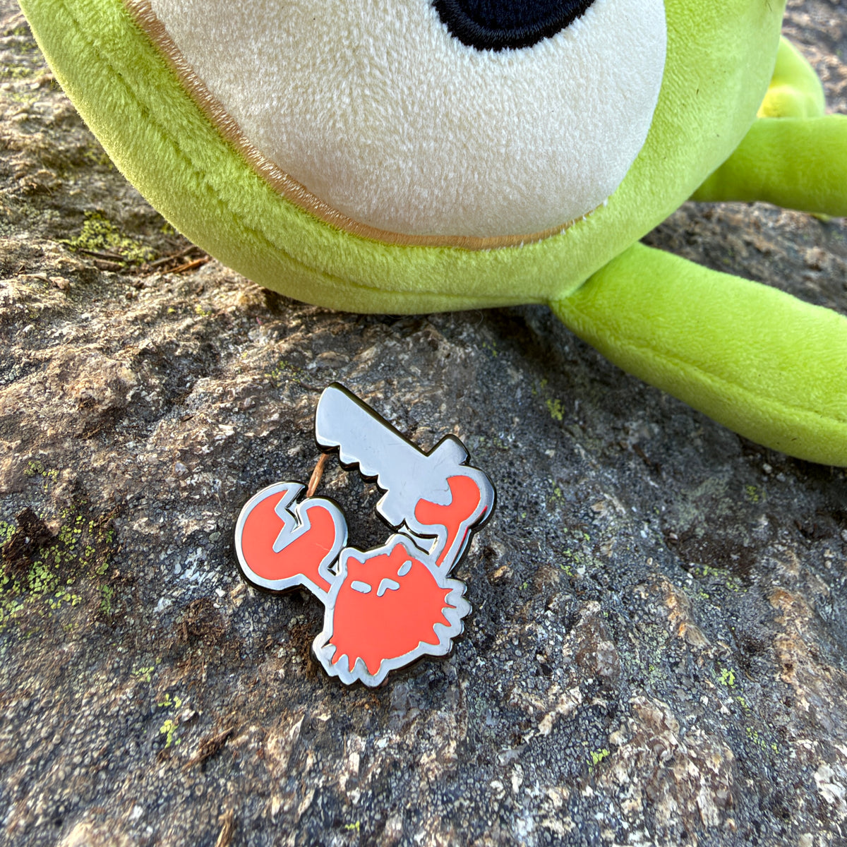 Aggro Crab - Logo Enamel Pins