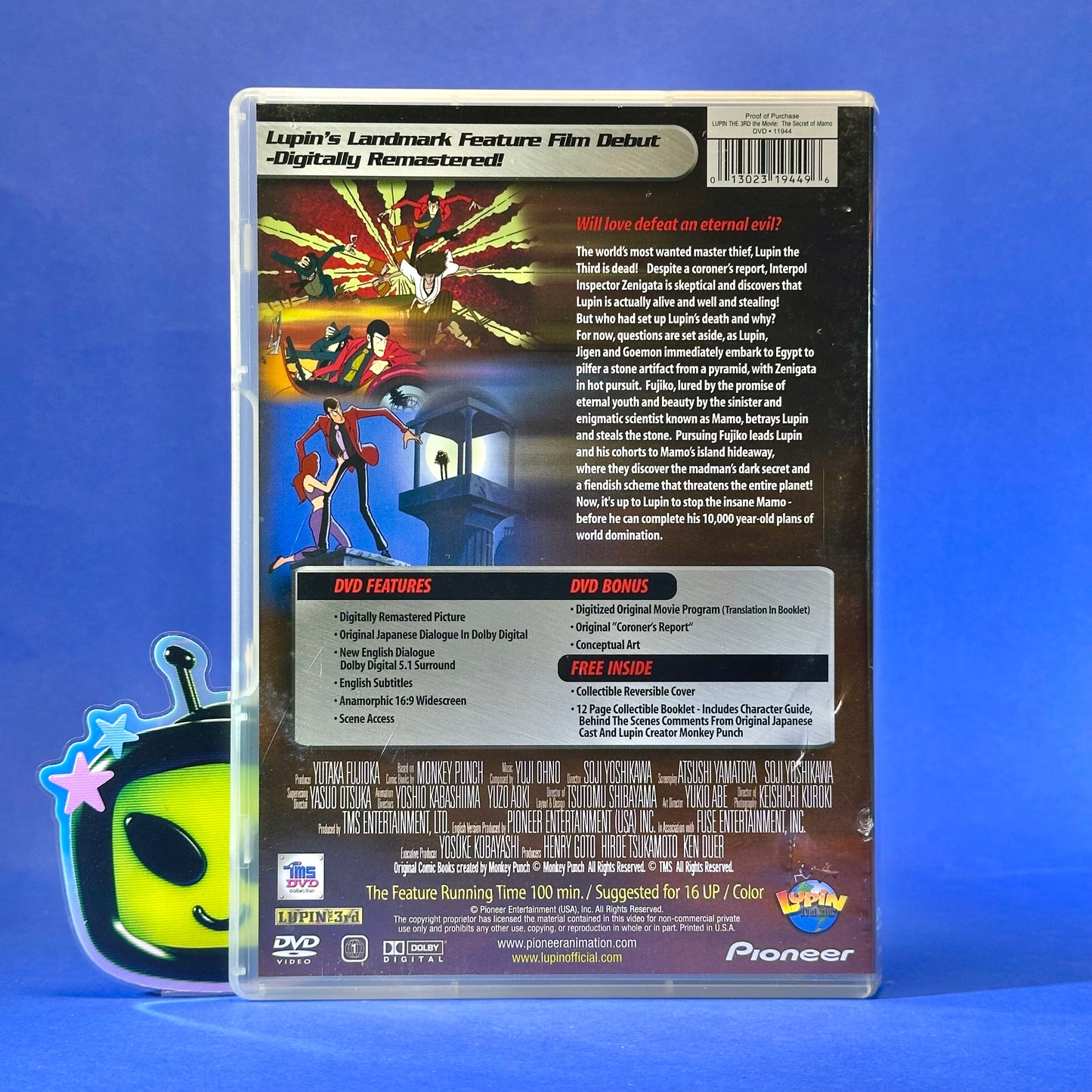 Lupin The 3rd: The Secret of Mamo DVD