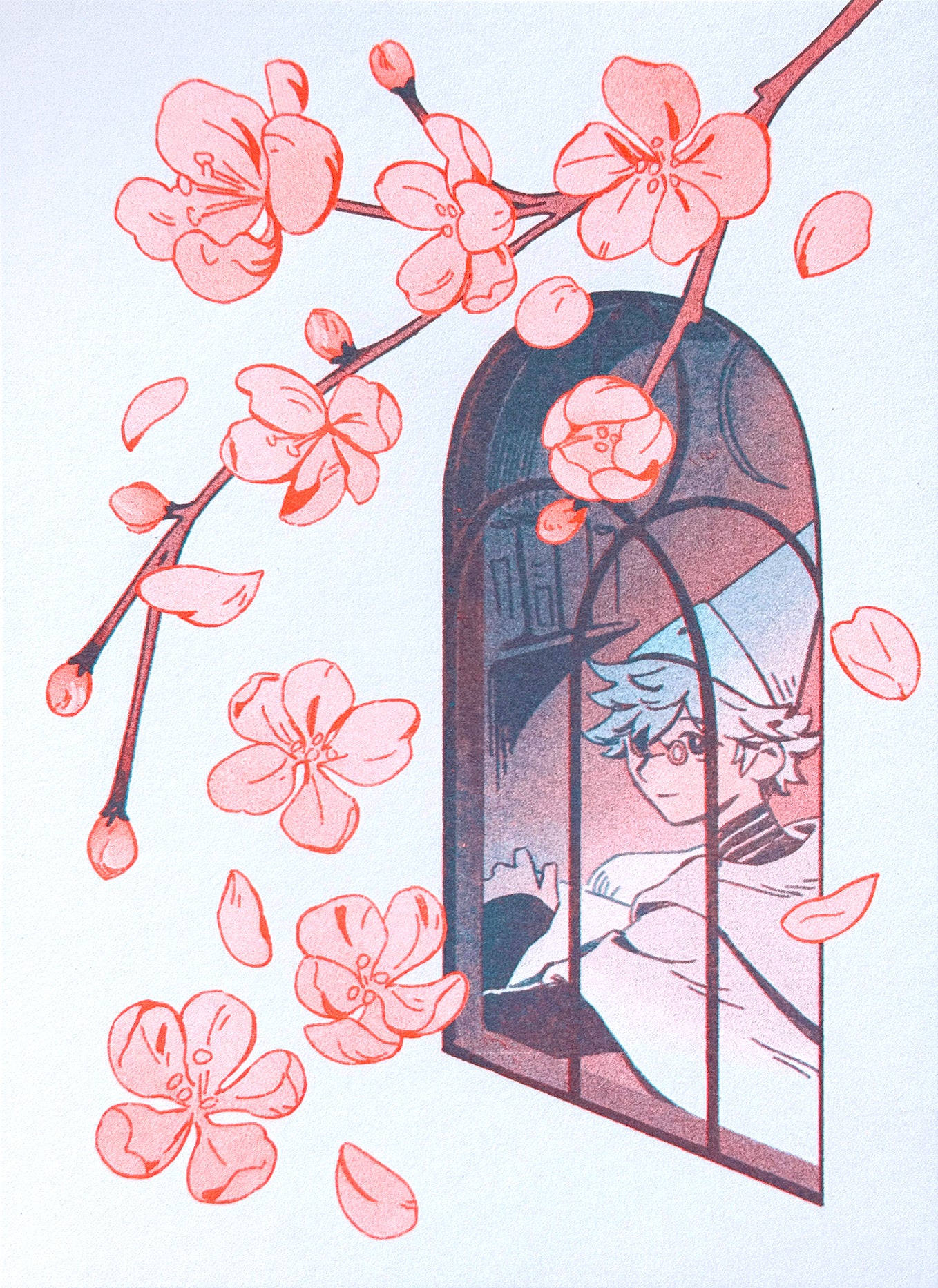 Poxei - The Atelier Window Risograph