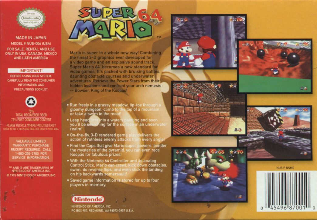 Super Mario 64 - Nintendo 64