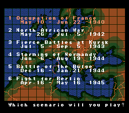 Operation Europe: Path to Victory 1939-45 - Sega Genesis