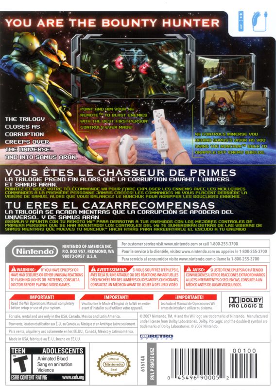 Metroid Prime 3: Corruption - Nintendo Wii