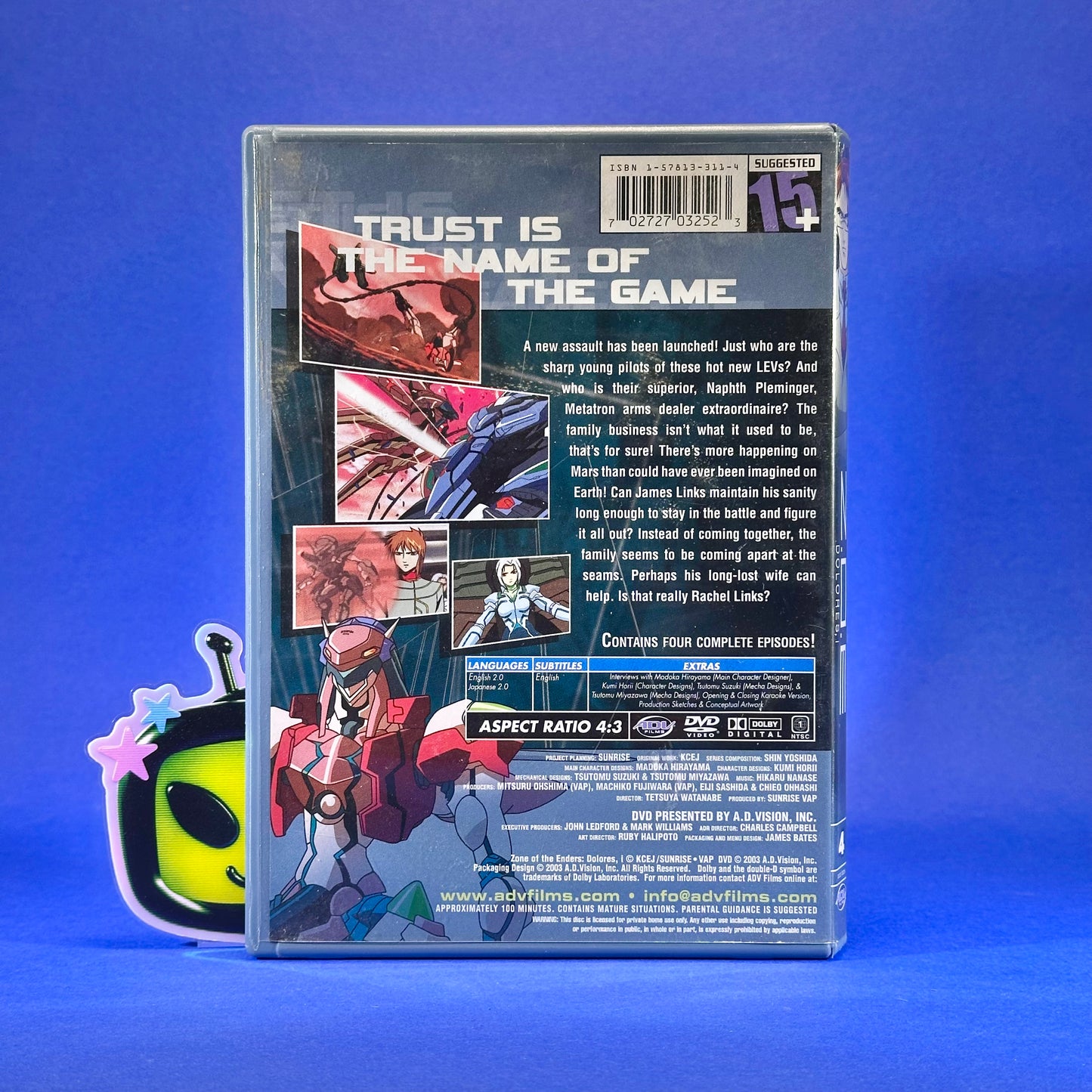 Z.O.E. Dolores, I DVD