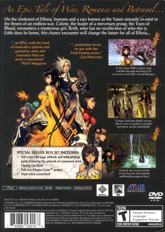 Magna Carta: Tears of Blood - PlayStation 2
