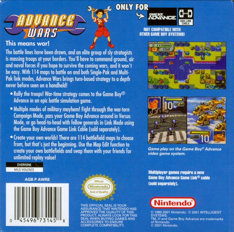 Advance Wars - Gameboy Advance