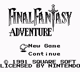 Final Fantasy Adventure - Gameboy