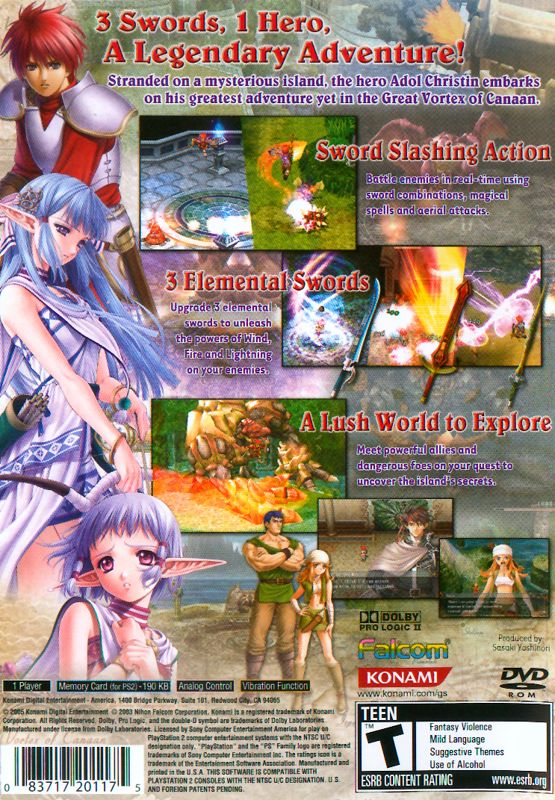 Ys: The Ark of Napishtim - PlayStation 2
