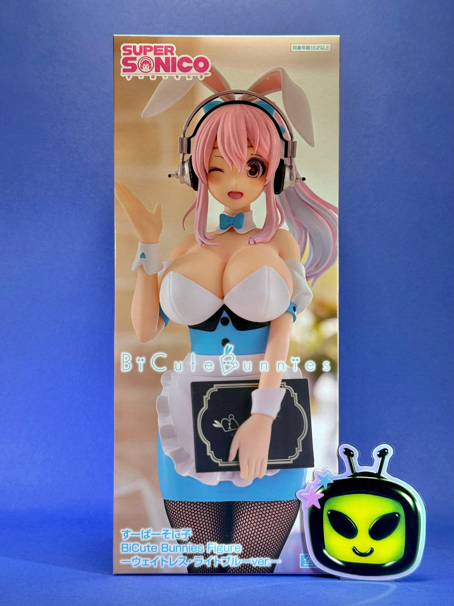 Furyu - SoniComi (Super Sonico) - Sonico - BiCute Bunnies Waitress ~Light Blue ver.~