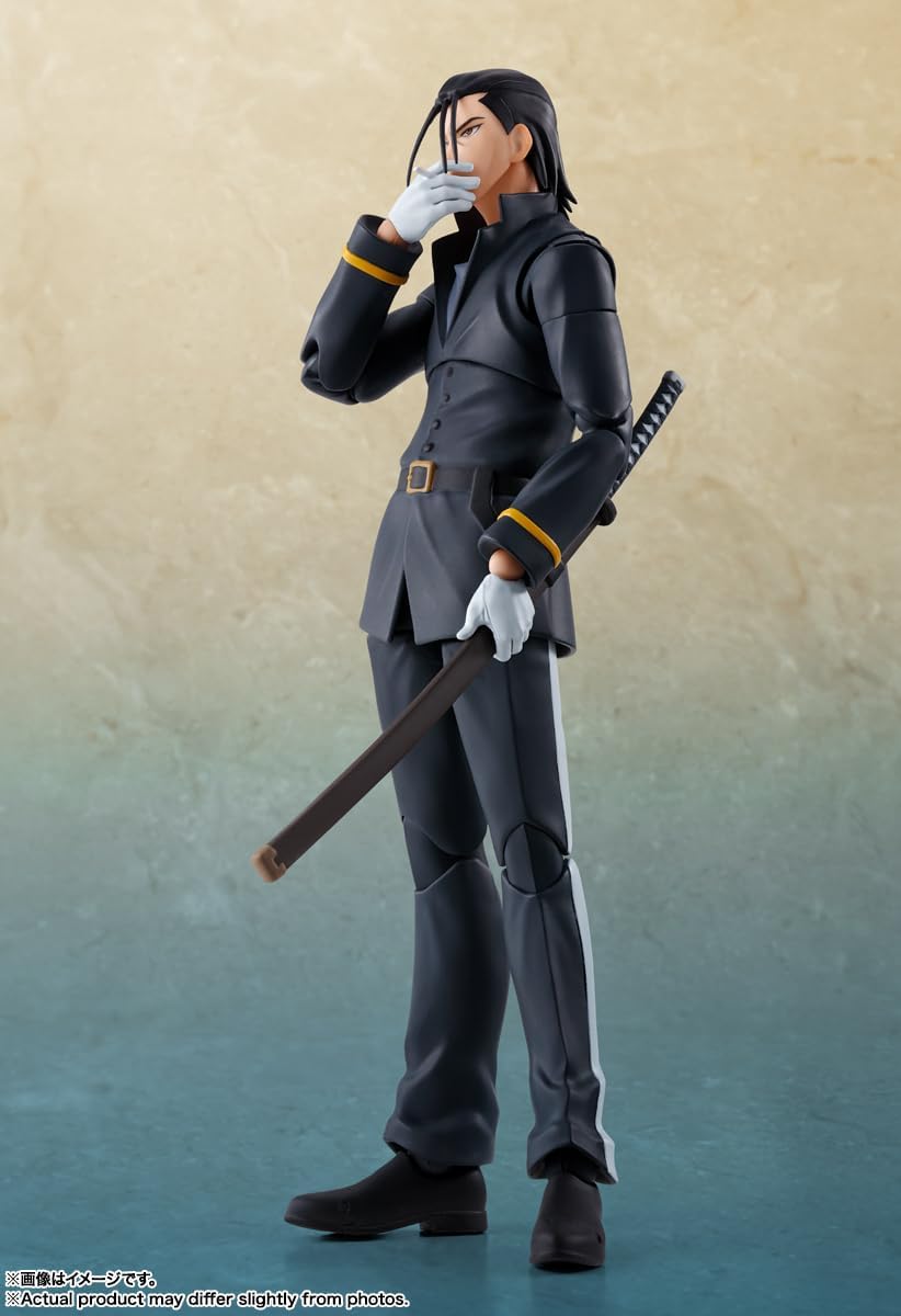 Bandai - S.H.Figuarts Rurouni Kenshin: Meiji Swordsman Romantic Story - Hajime Saito Action Figure