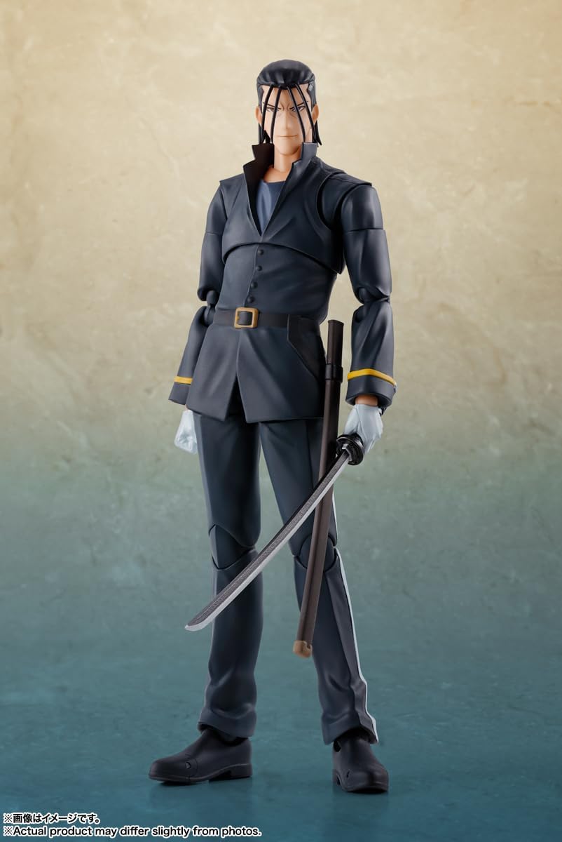 Bandai - S.H.Figuarts Rurouni Kenshin: Meiji Swordsman Romantic Story - Hajime Saito Action Figure