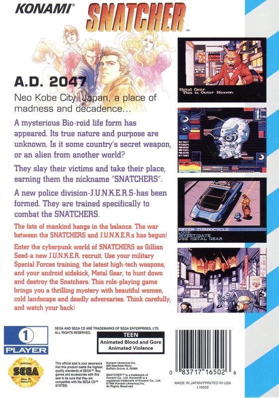 Snatcher - Sega CD