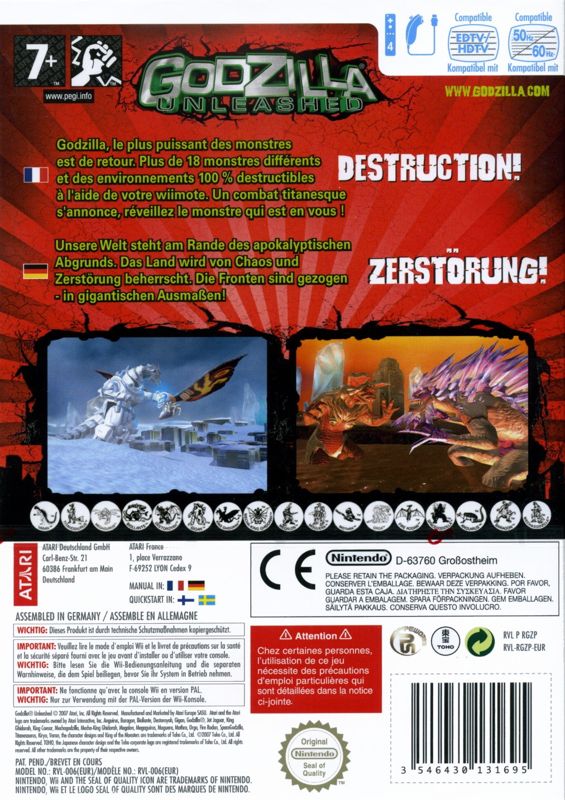 Godzilla Unleashed - Nintendo Wii