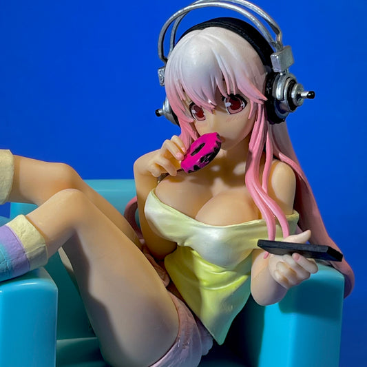 FuRyu - 2014 SoniComi (Super Sonico) - Sonico Seikatsu Micchaku Shuzai ~Sweets Time Sherbet ver.~ Figure