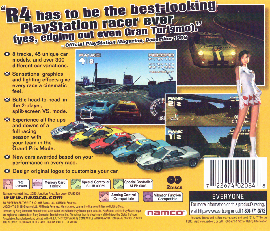 R4: Ridge Racer Type 4 - Playstation