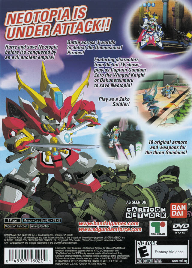 SD Gundam Force Showdown - Playstation 2