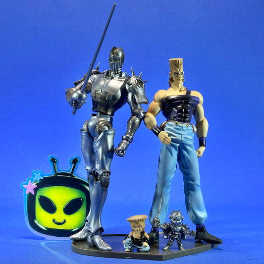 Kotobukiya - 2001 Jojo’s Bizarre Adventure: Stardust Crusaders Polnareff & Silver Chariot Static and Dynamic Figure Set Ver. 2