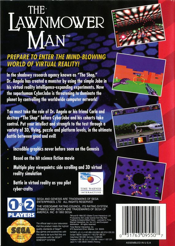 Lawnmower Man - Sega Genesis