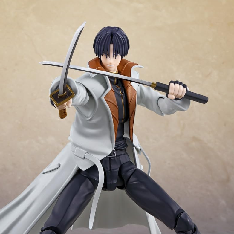 Bandai - S.H.Figuarts Rurouni Kenshin: Meiji Swordsman Romantic Story - Aoshi Shinomori Action Figure