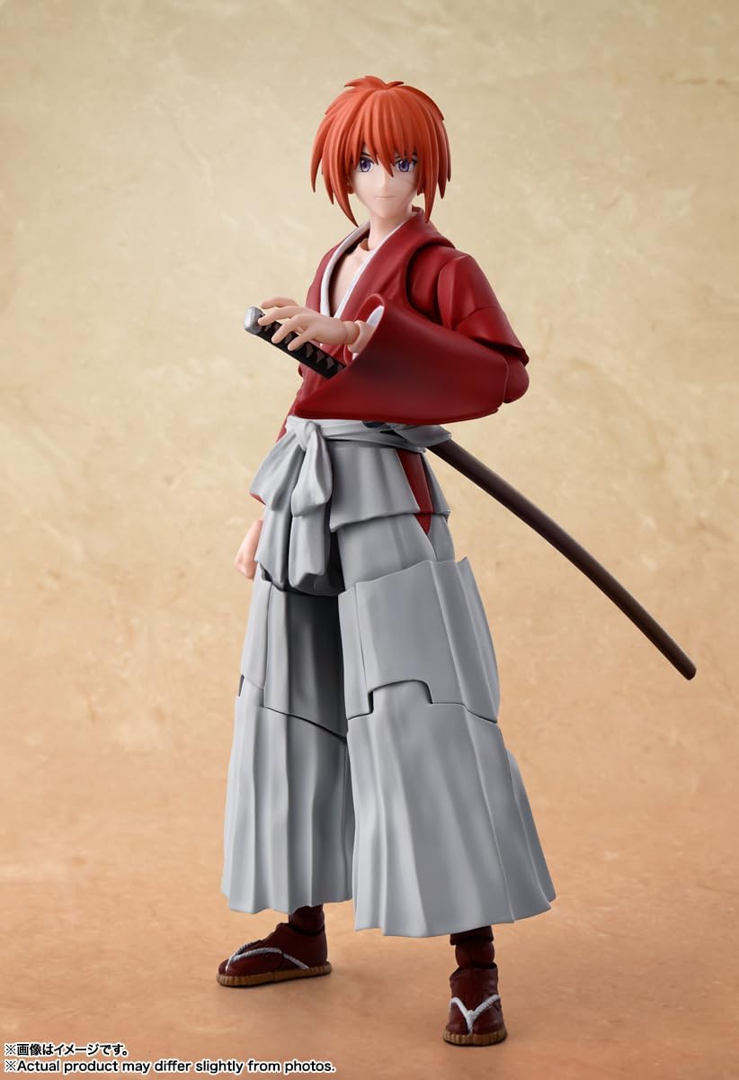 Bandai - S.H.Figuarts Rurouni Kenshin: Meiji Swordsman Romantic Story - Himura Kenshin Action Figure