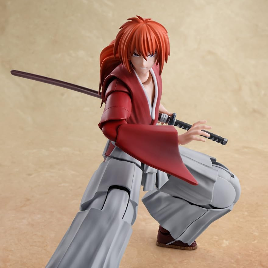Bandai - S.H.Figuarts Rurouni Kenshin: Meiji Swordsman Romantic Story - Himura Kenshin Action Figure