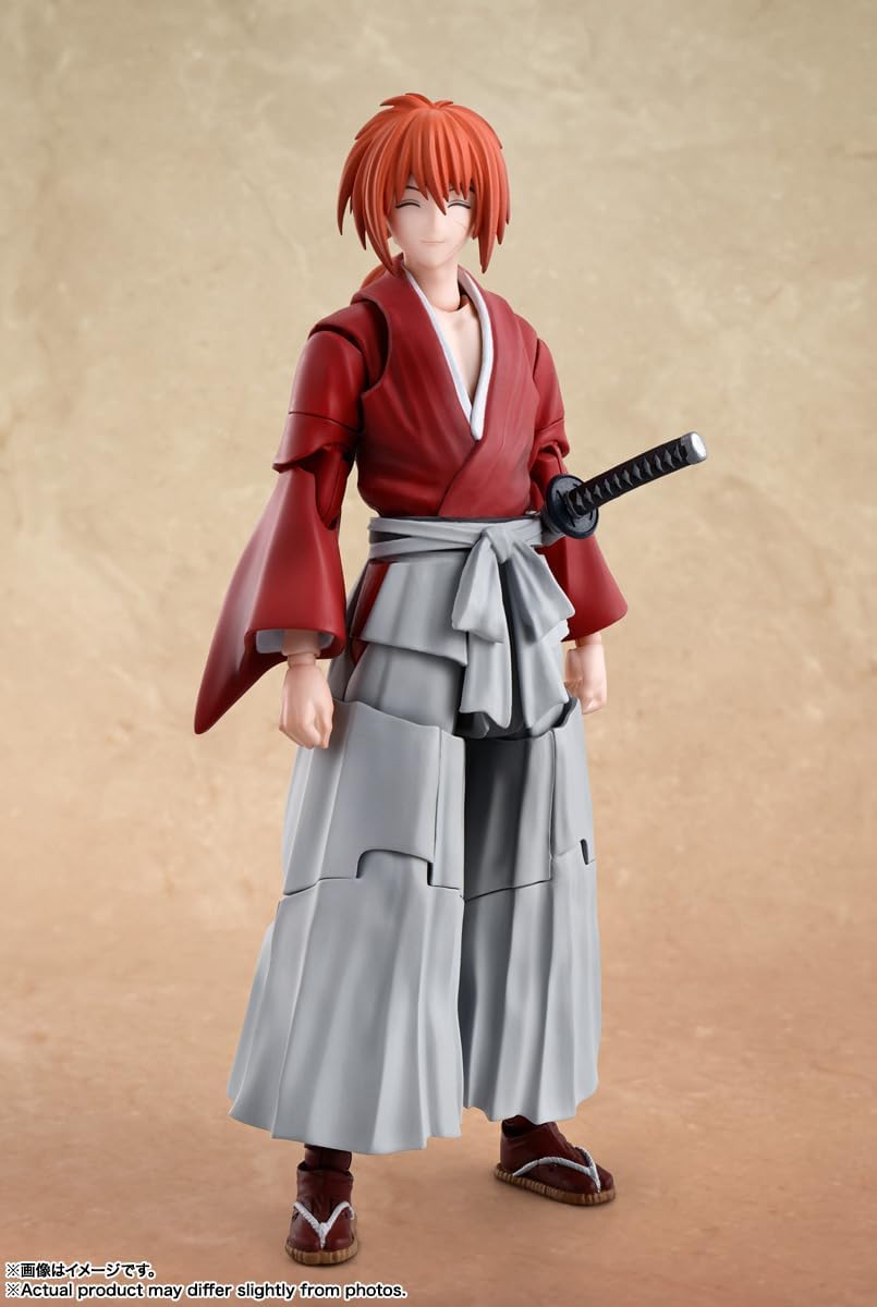 Bandai - S.H.Figuarts Rurouni Kenshin: Meiji Swordsman Romantic Story - Himura Kenshin Action Figure