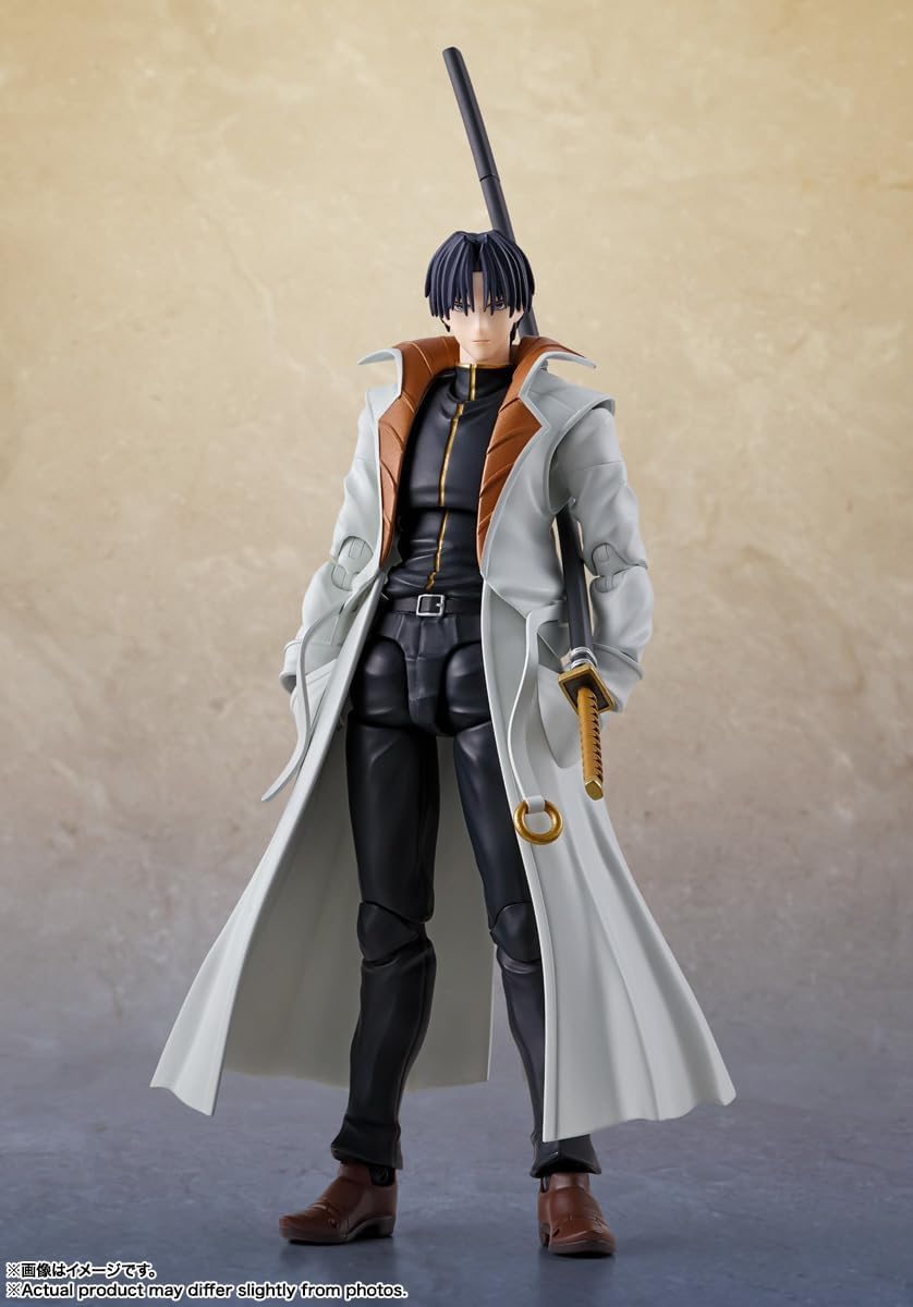 Bandai - S.H.Figuarts Rurouni Kenshin: Meiji Swordsman Romantic Story - Aoshi Shinomori Action Figure