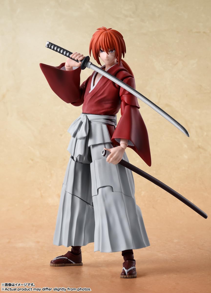 Bandai - S.H.Figuarts Rurouni Kenshin: Meiji Swordsman Romantic Story - Himura Kenshin Action Figure