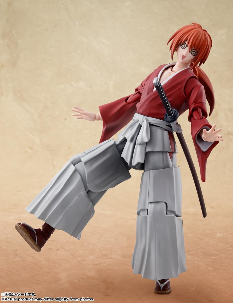 Bandai - S.H.Figuarts Rurouni Kenshin: Meiji Swordsman Romantic Story - Himura Kenshin Action Figure
