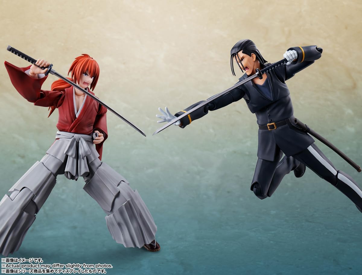 Bandai - S.H.Figuarts Rurouni Kenshin: Meiji Swordsman Romantic Story - Himura Kenshin Action Figure